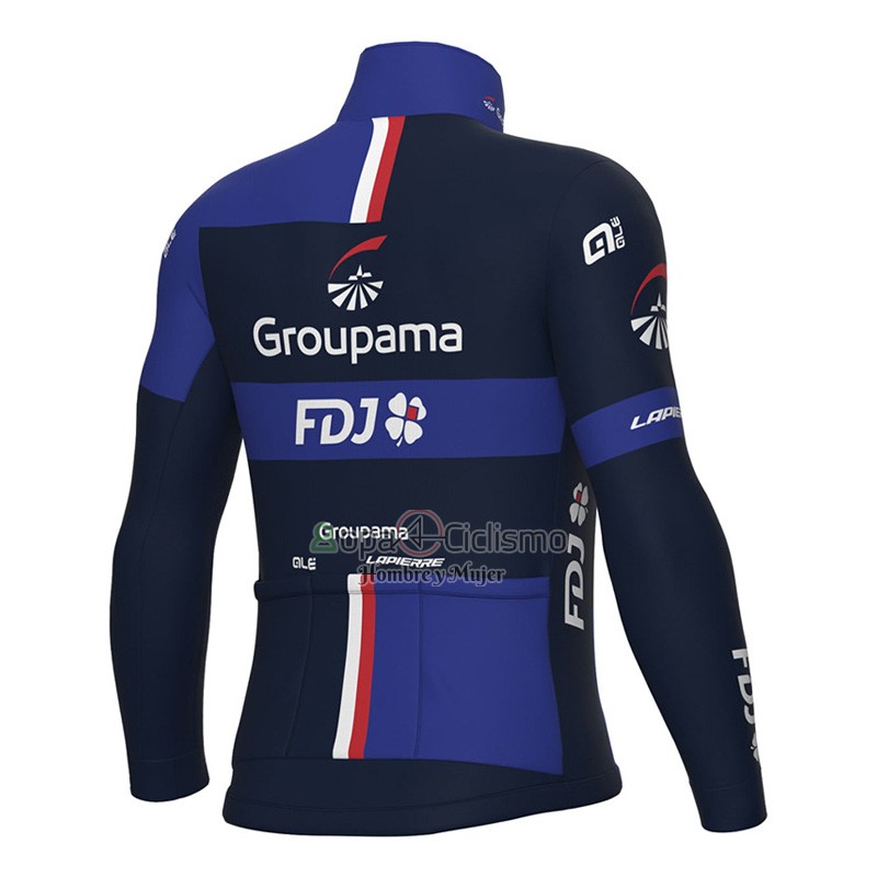 Groupama FDJ Ropa Ciclismo Culotte Largo 2023 Mangas Largas Violeta